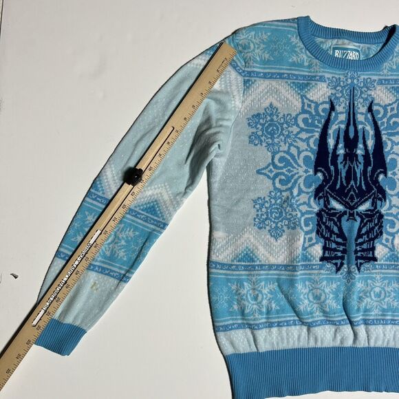 World of Warcraft Blizzard BlizzCon 2019 Lich King Ugly Xmas Sweater Christmas S - Picture 8 of 16